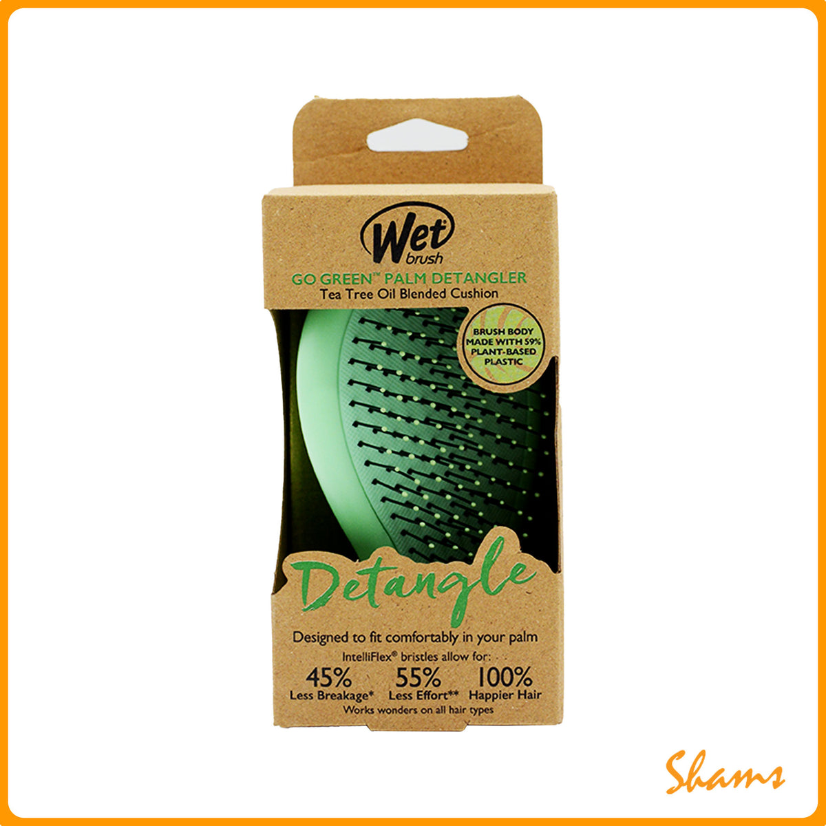 WB Go Green Palm Detangler - Green Tea Tree Oil