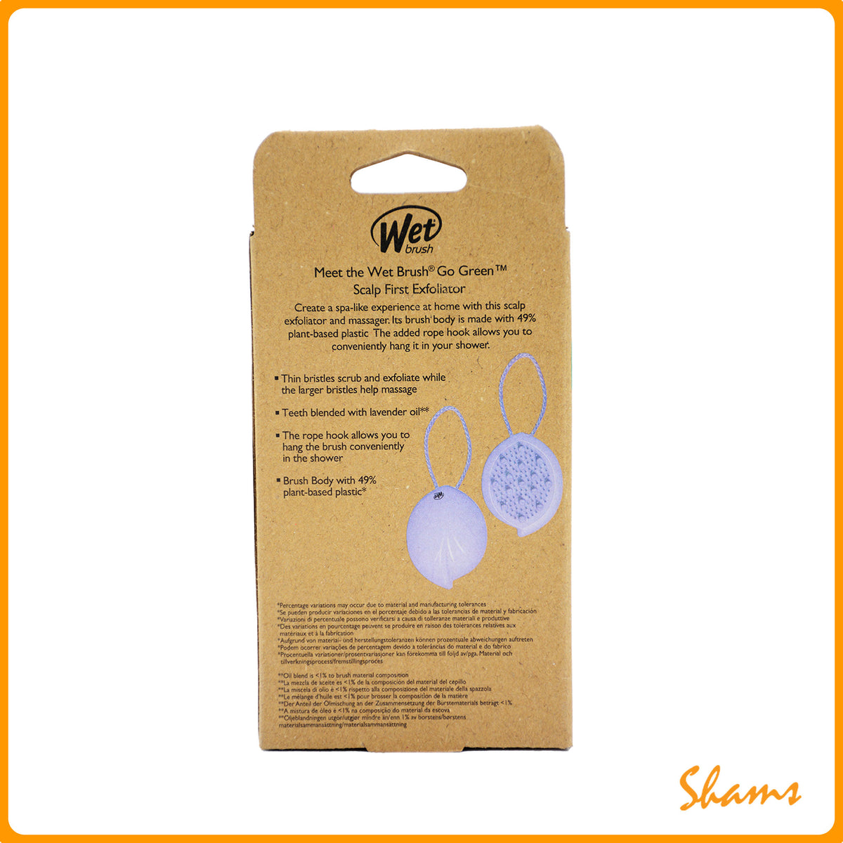 WB Go Green Oil Infused Scalp Massanger and Exfoliator