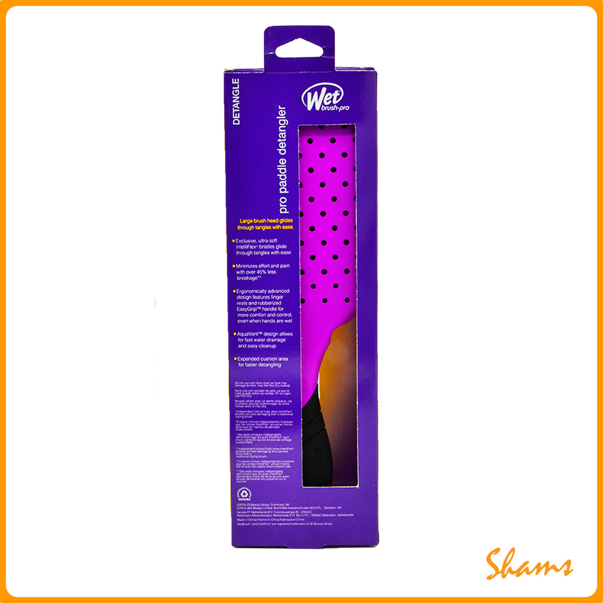 WB Pro Paddle Detangler-Purple
