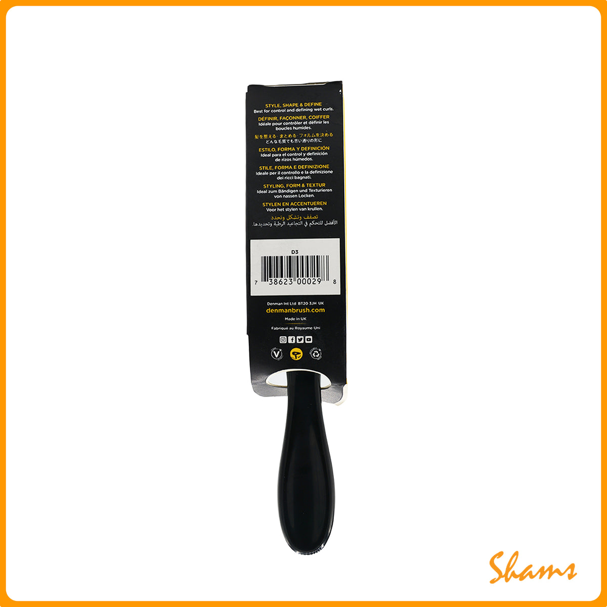 Denman The Original Styler Brush-Black D3
