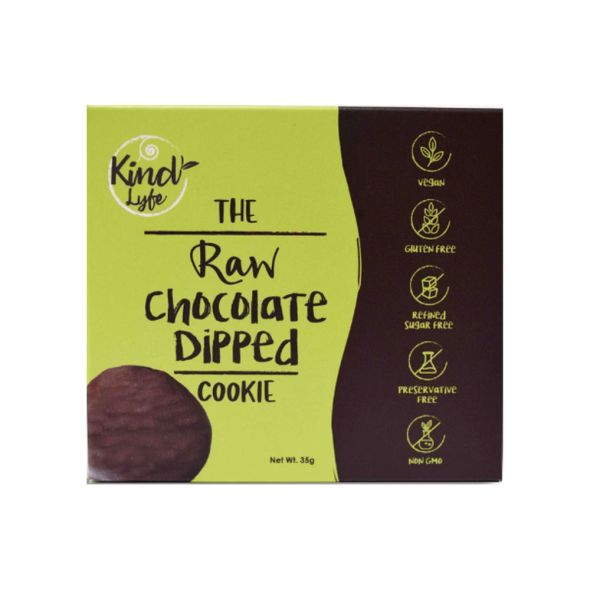 Kind Lyfe The Raw Chocolate Dipped Cookie 35g - Shams Shopping Centre Kind Lyfe  