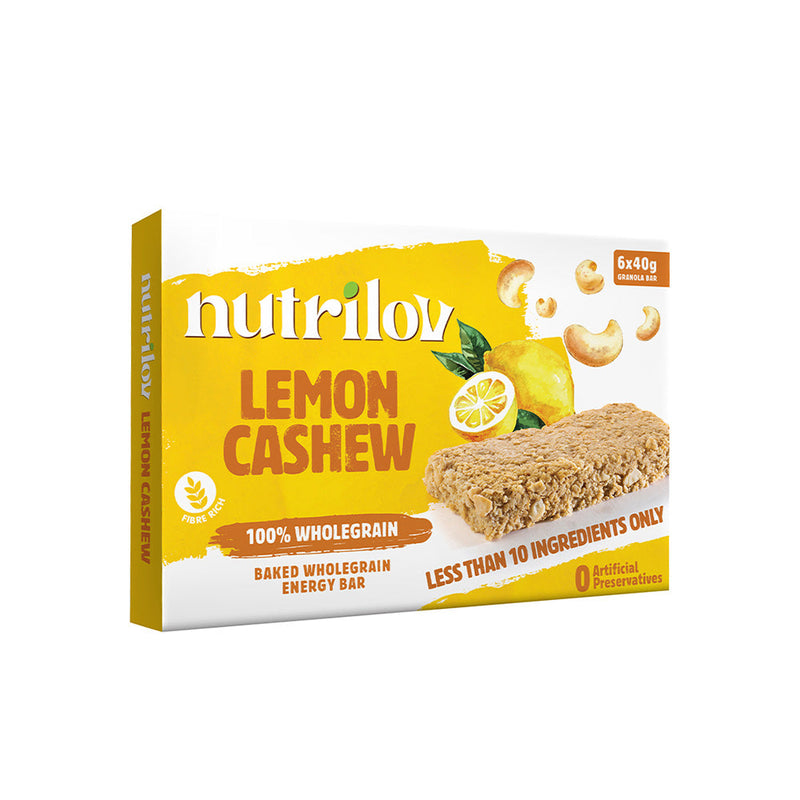 Nutrilov Lemon Cashew Granola Bar 6X40g