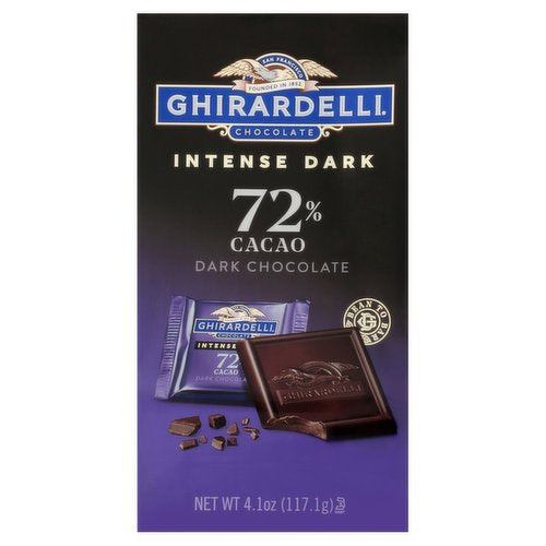 Ghirardelli Intense Dark 72% Cacao Squares Bag 117.1g