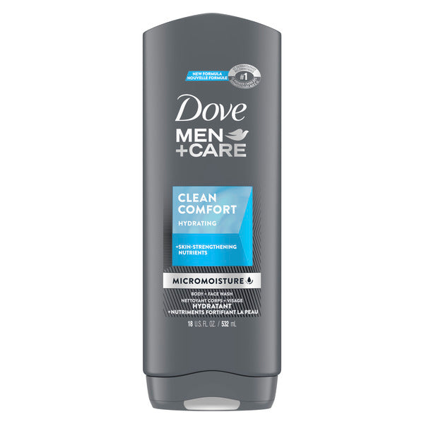 Dove Man +Care Hydrating Clean Comfort Body Wash 532ml - Shams Shopping Centre Dove  