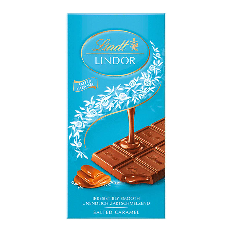 Lindt Lindor Salted Caramel Bar 100g