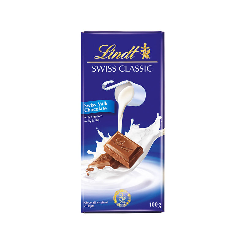 Lindt Swiss Classic Milk Chocolate 100g