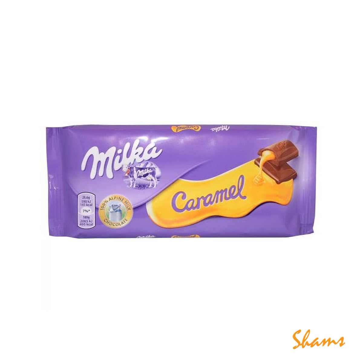 Milka Caramel Milk Chocolate 100g