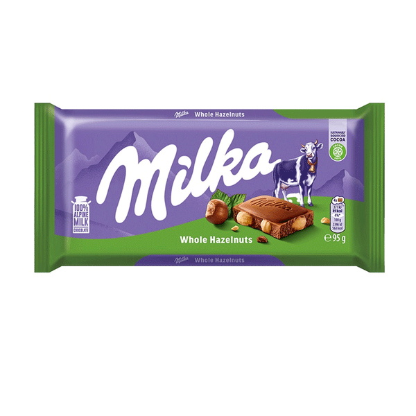 Milka Whole Hazelnut Bar 95g