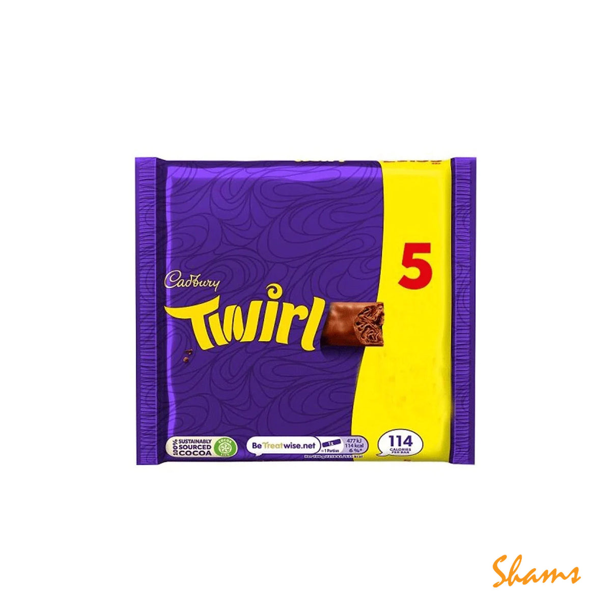 Cadbury Twirl Chocolate Bar 5p 107.5g