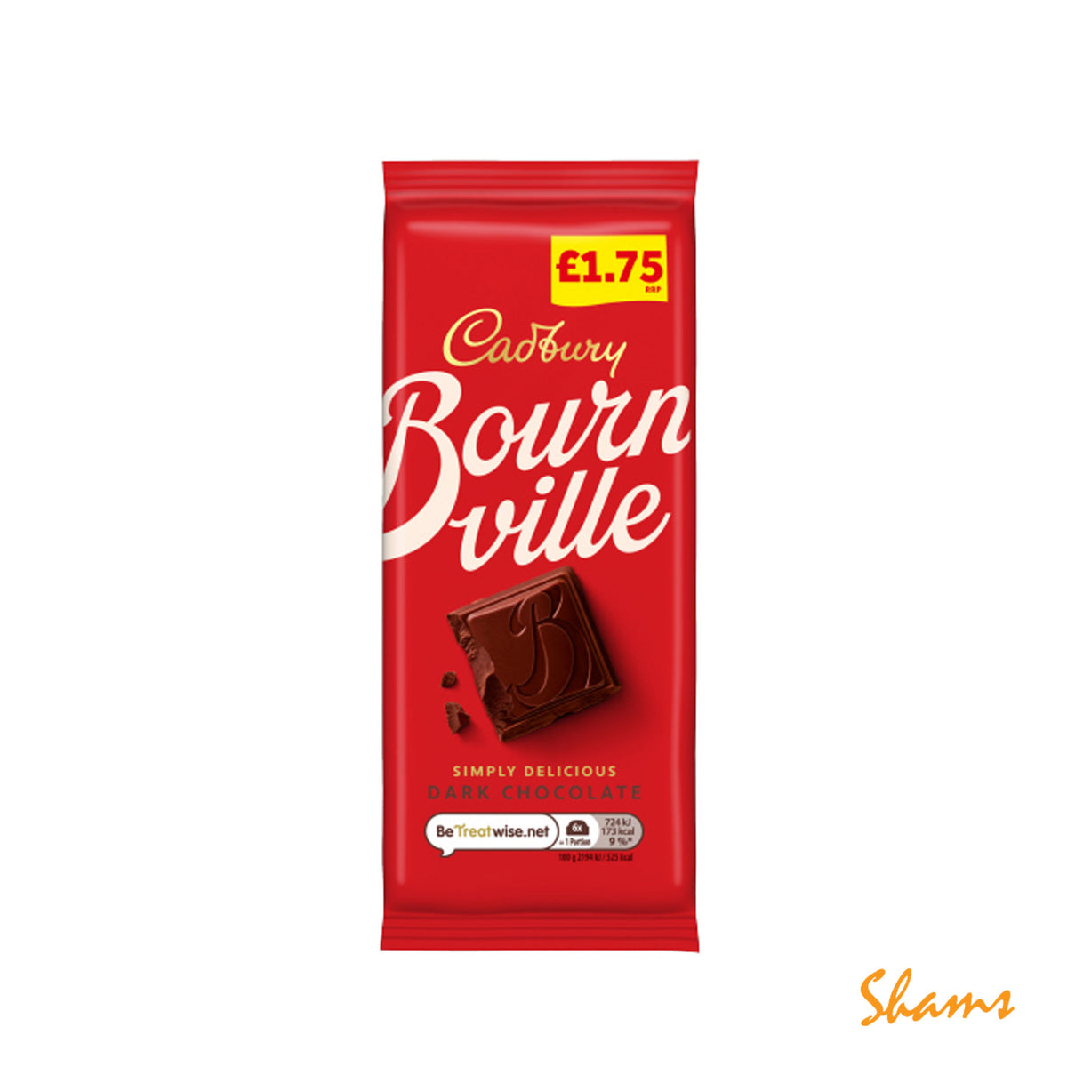 Cadbury Bournville Classic Dark Chocolate Bar 100g