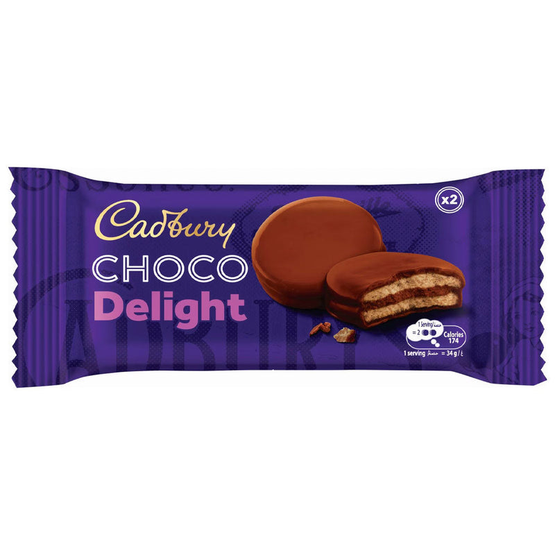 Cadbury Delight Double Chocolate Biscuits 34g