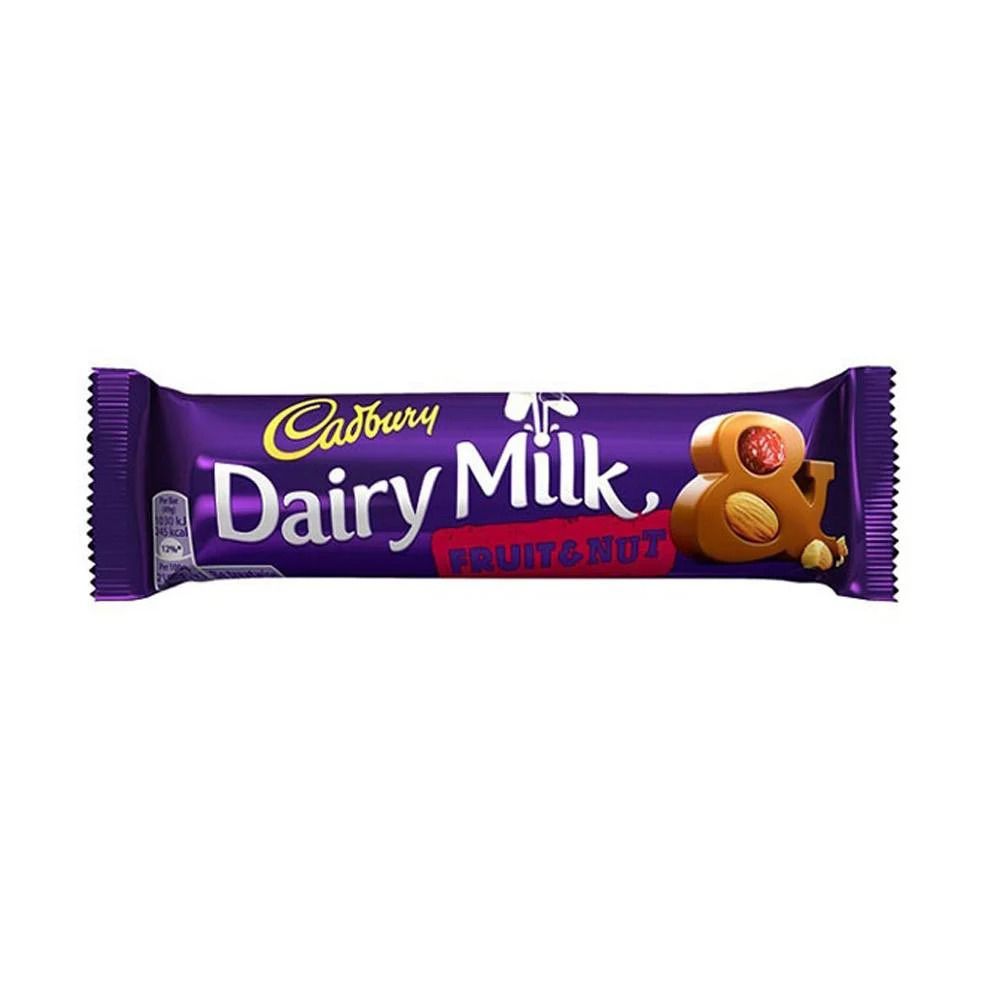 Cadbury Dairy Milk Fruit & Nut Chocolate 38g - Shams Shopping Centre Cadburys  