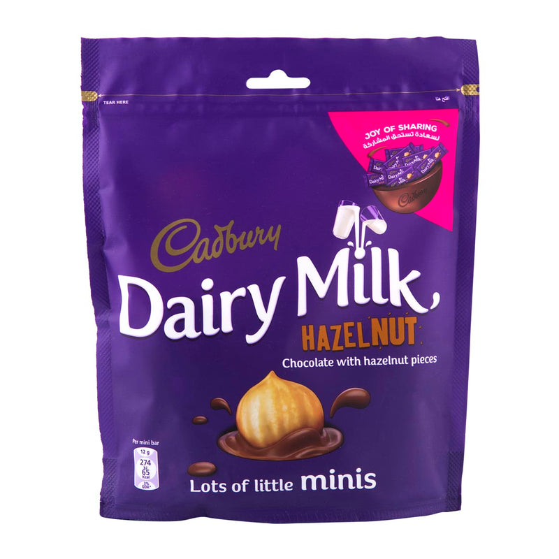 Cadbury Dairy Milk Minis Hazelnut Chocolates 168g