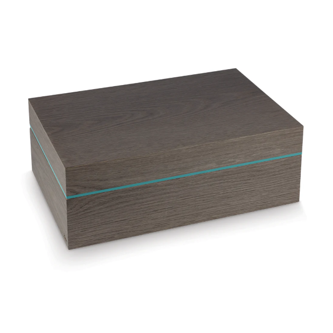 Zino Humidor Z80 Grey Oak & Cyan