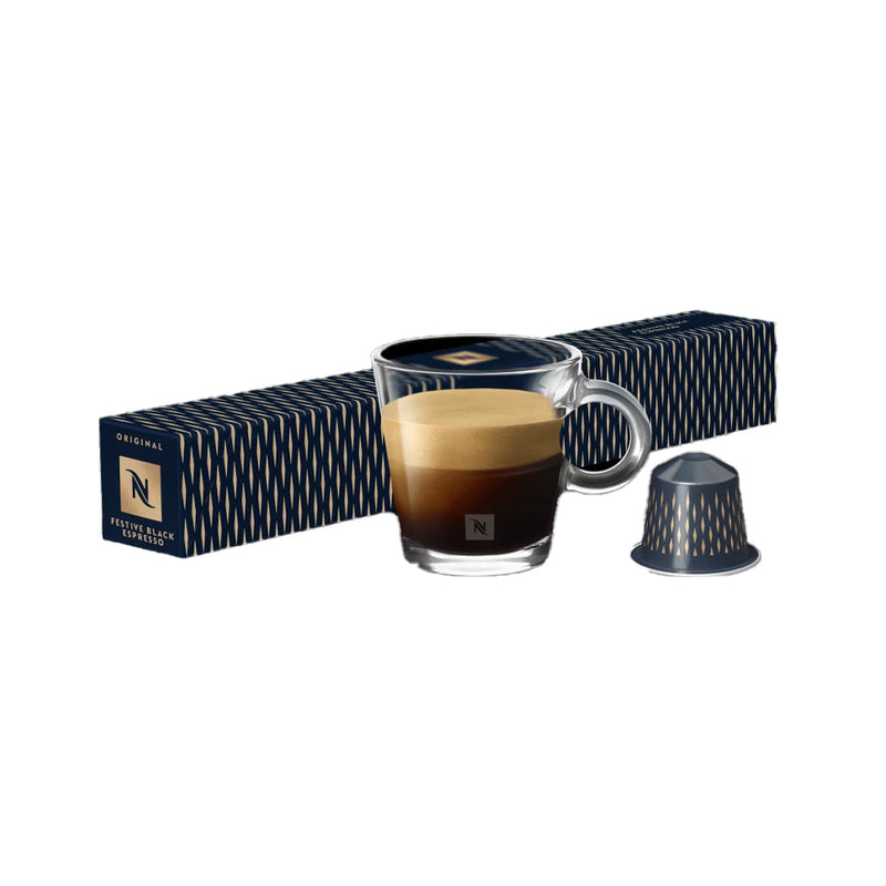 Nespresso Festive Black Espresso Coffee Pods 54g - Shams Shopping Centre Nespresso  