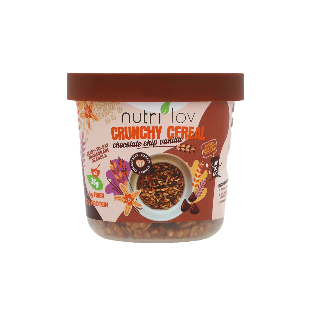 Nutrilov Crunchy Cereal Chocolate Chio Vanilla 70g - Shams Shopping Centre Nutrilov  