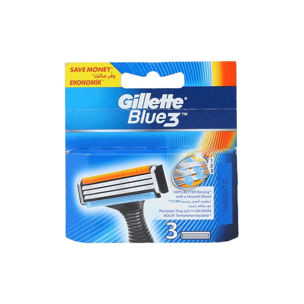 Gillette blue 3 cartridge 3s