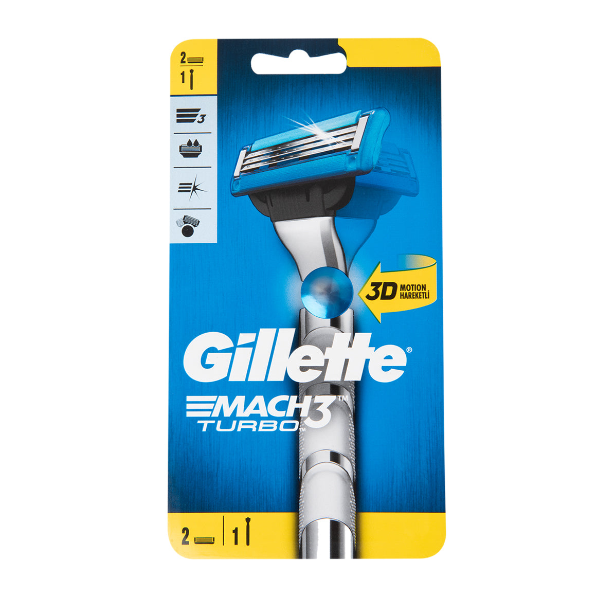 Gillette Mach3 Turbo Razor - Shams Shopping Centre Gillette  