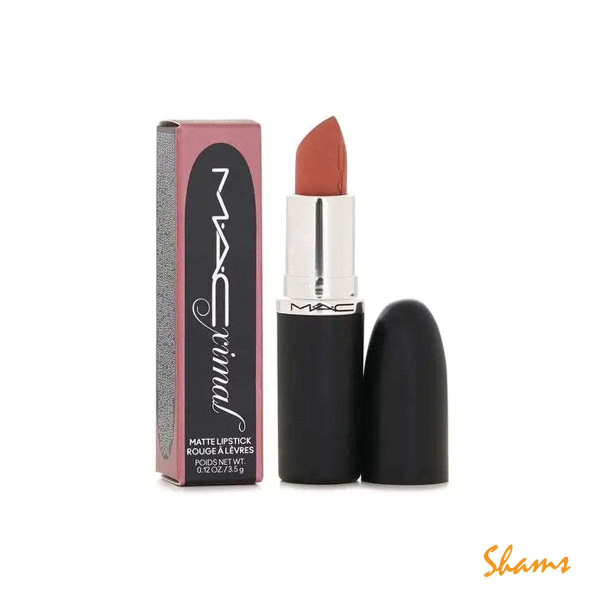 MAC Ximal Matte Lipstick Cool Teddy 627 Silky Matte 3.5g
