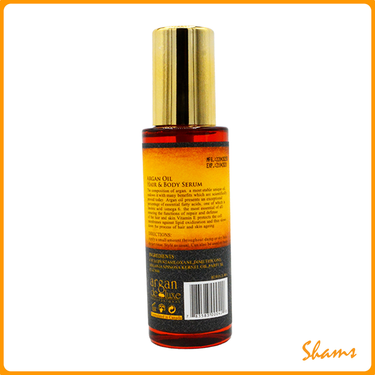 Argan De Lux Professional Argan Oil Hair & Body Serum 100ml