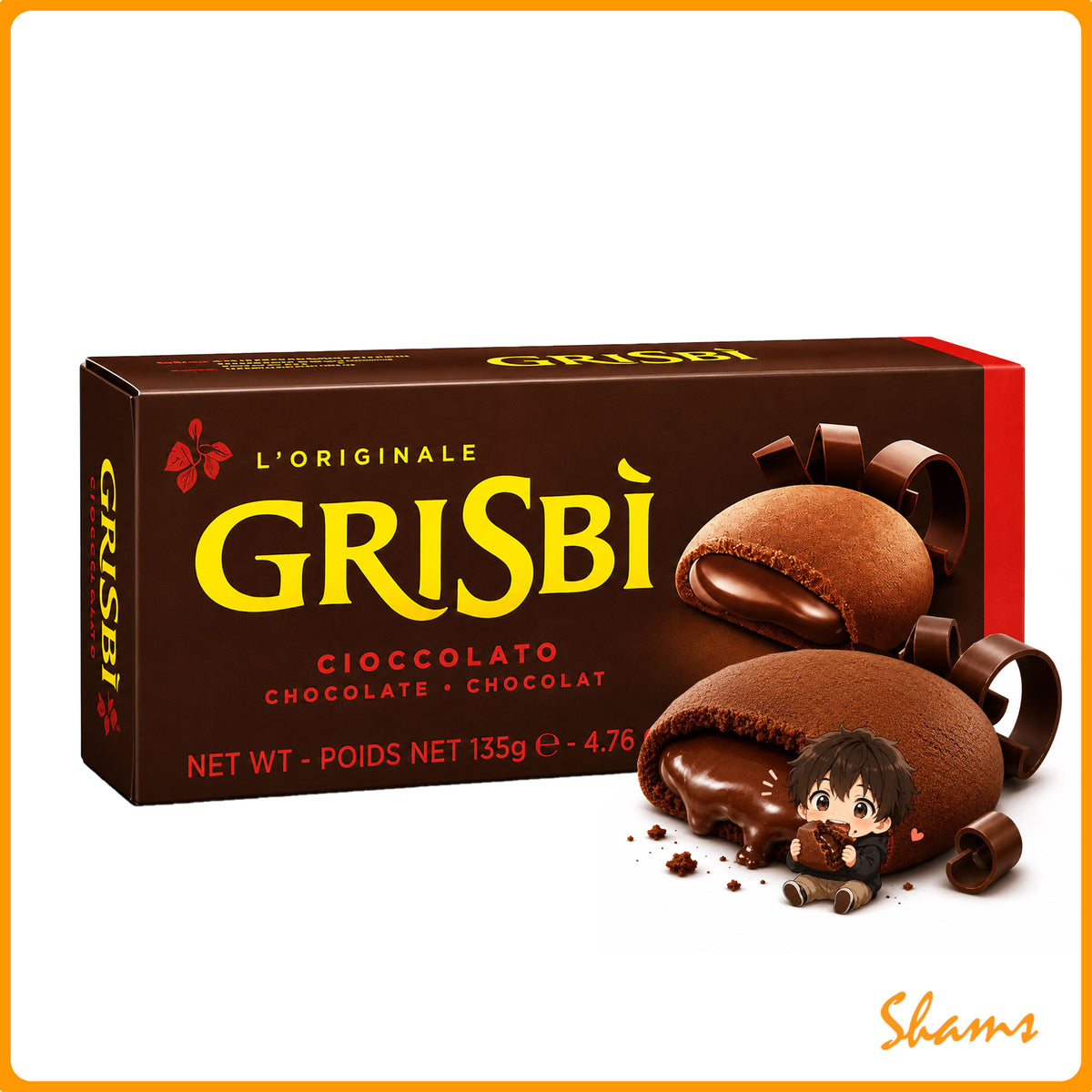Matilde Vicenzi Grisbì Chocolate Biscuit 135g