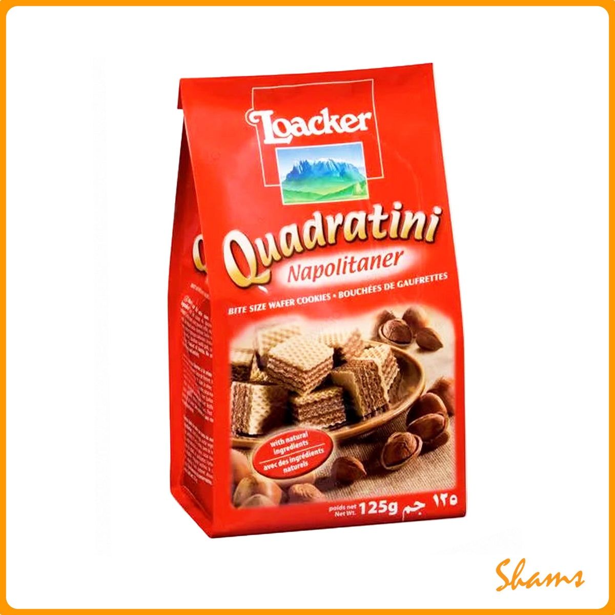 Loacker Quadratini Wafer Napolitaner 125gm