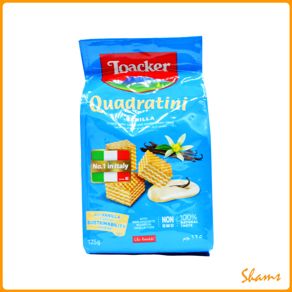 Loacker Quadratini Wafer Vanilla 125gm