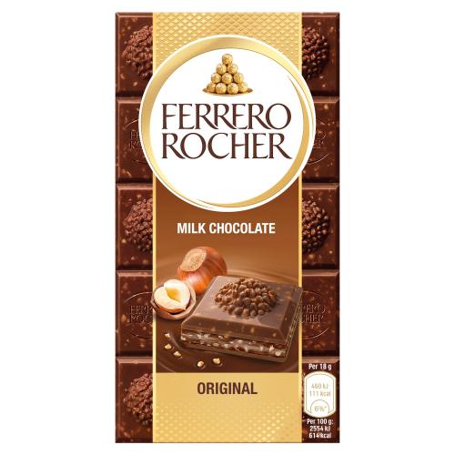 Ferrero Rocher Original Hazelnut Bar 90g - Shams Shopping Centre Ferrero Rocher  