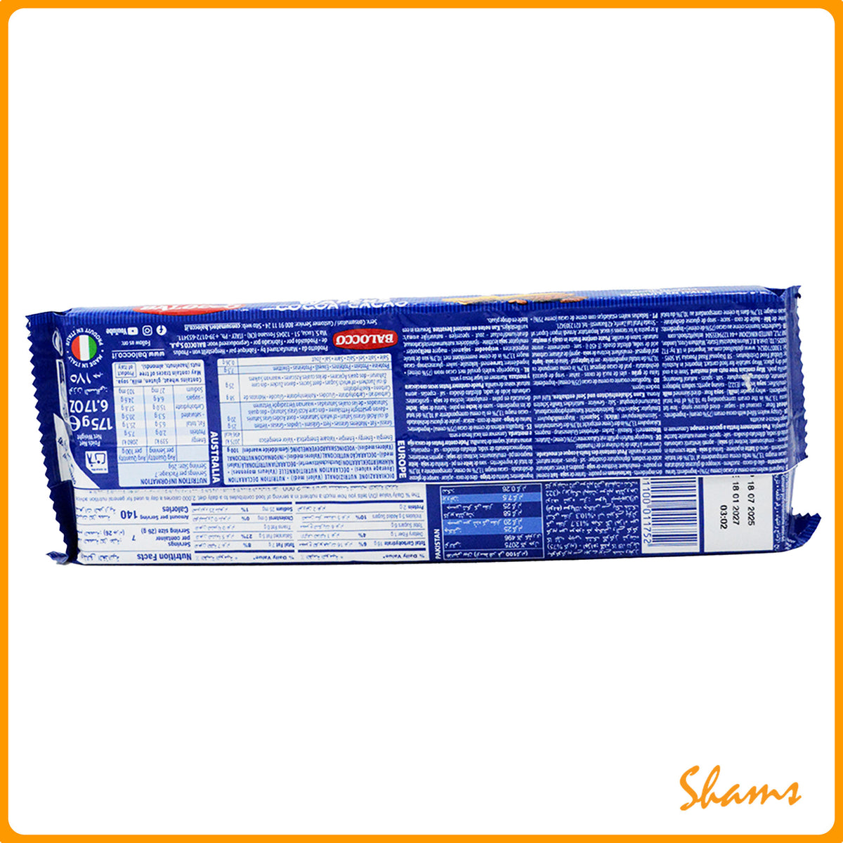 Balocco Wafers Cocoa 175g