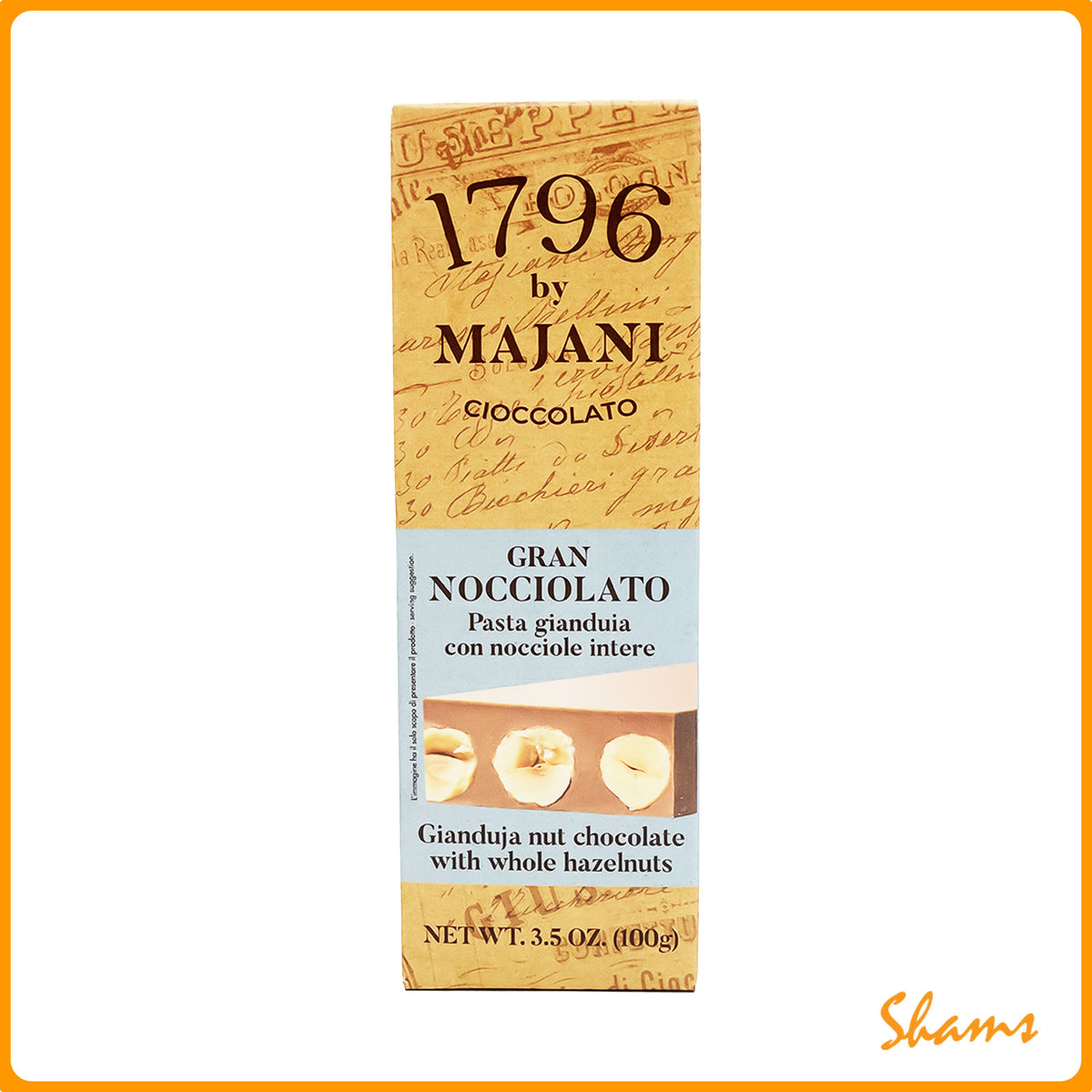 Majani Gran Nocciolato Chocolate Bar 100g