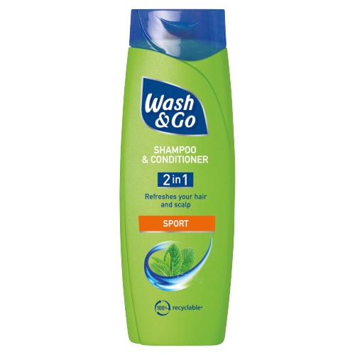 Wash & Go Sport Shampoo & Conditioner 200ml - Shams Shopping Centre Wash & Go  