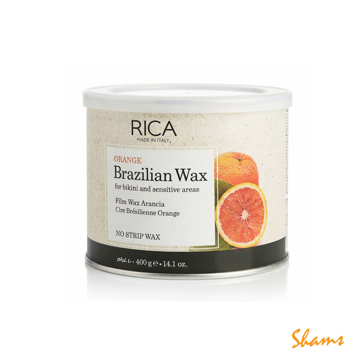 Rica Orange Brazilian Wax No Strip 400g