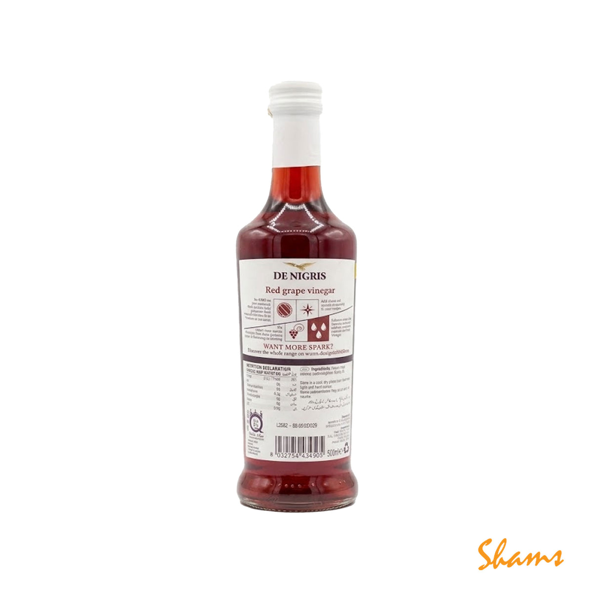 De Nigris Red Grape Vinegar 500ml