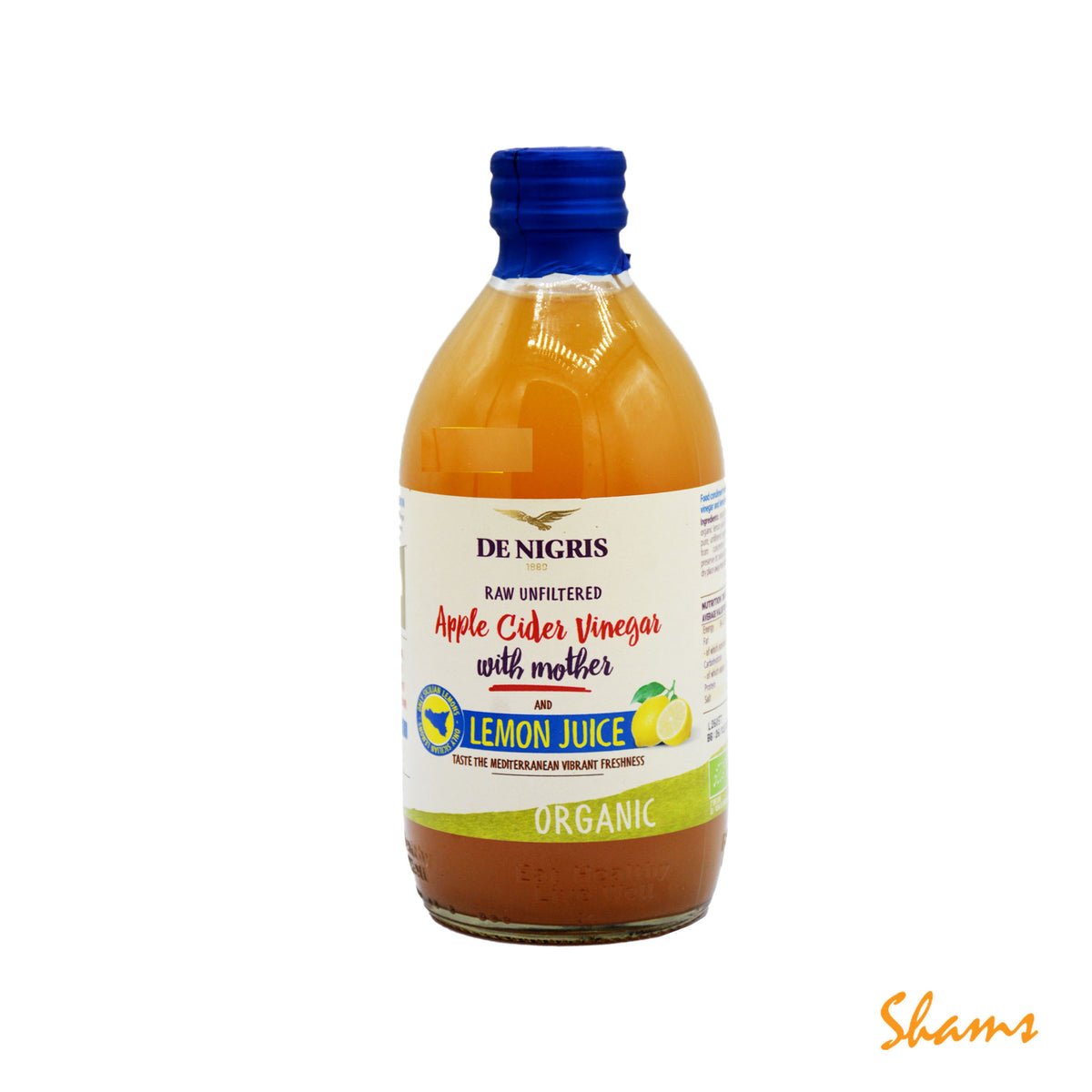 De Nigris Apple Cidar Vinegar With Mother & Lemon Juice 500ml