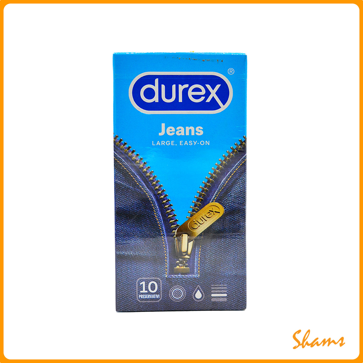 Durex Jeans Large Easy-On Condom 10pcs