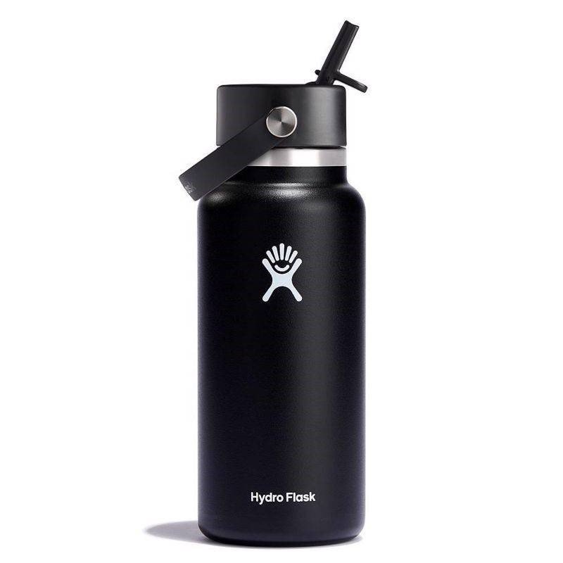 Hydro Flask 32oz Wide Flex Straw Cap-Black - Shams Shopping Centre Hydro Flask  