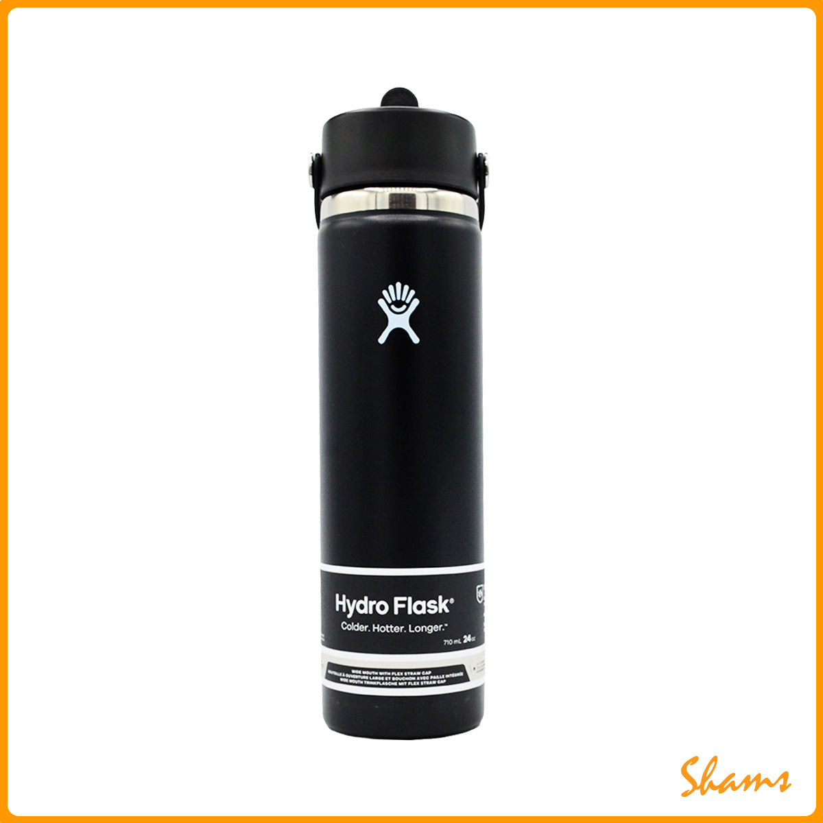 Hydro Flask 24oz Wide Flex Straw Cap-Black