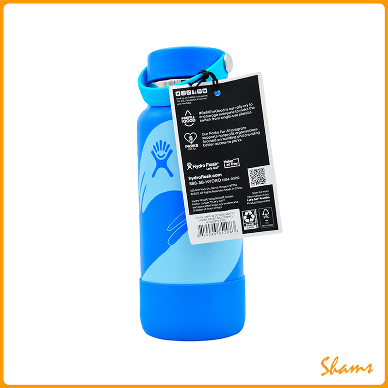 Hydro Flask TY Williams 32oz Wide Mouth Ocean Wave LE-W32BTS-F32A