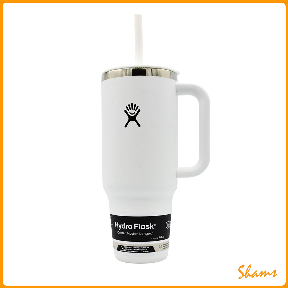 Hydro Flask 40oz All Around Travel Tumbler-White