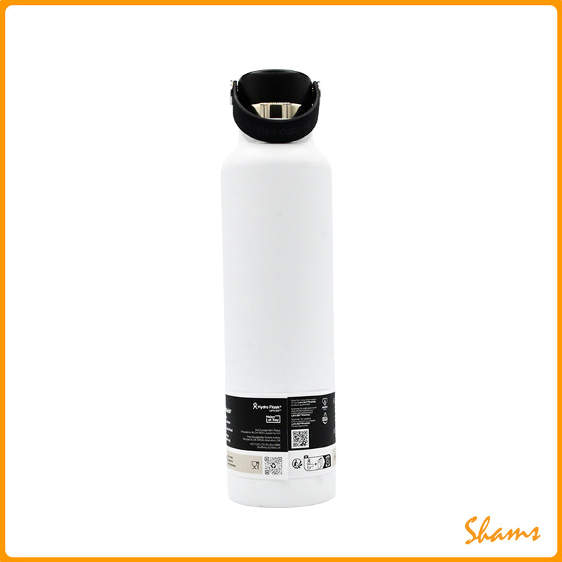 Hydro Flask 24 oz Standard Mouth W/Flex Cap-White