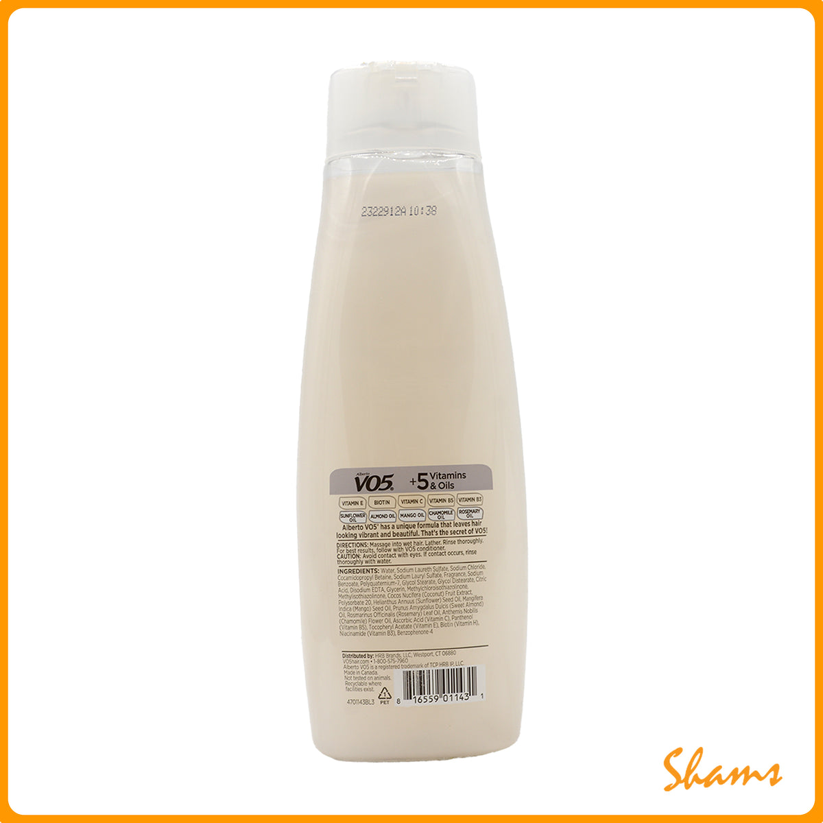 Alberto V05 Island Coconut Moisturizing Shampoo 443ml
