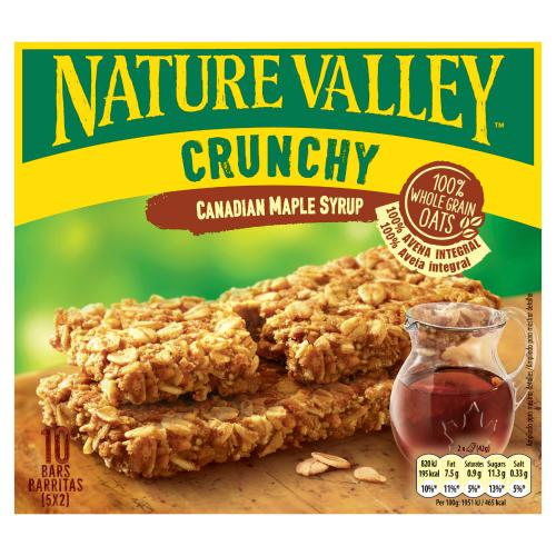 Nature Valley Canadian Maple Syrup 10 Bars