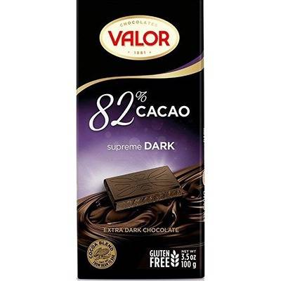 Valor 82% Cacao Supreme Dark Gluten Free 100g