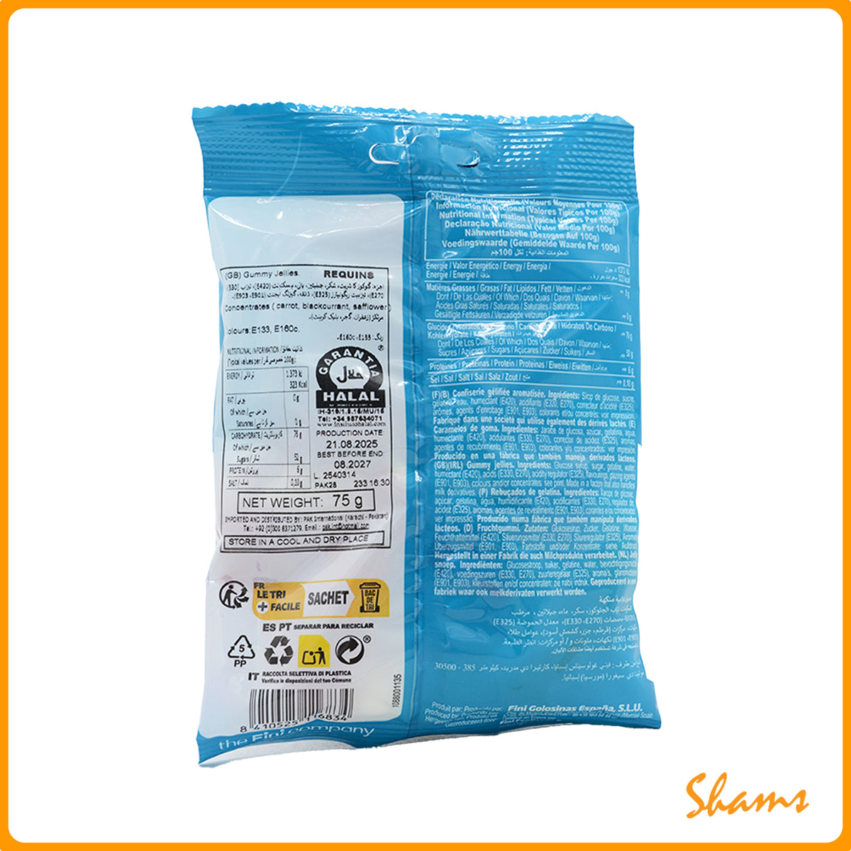 Fini Requins Gummy Jelly 80g