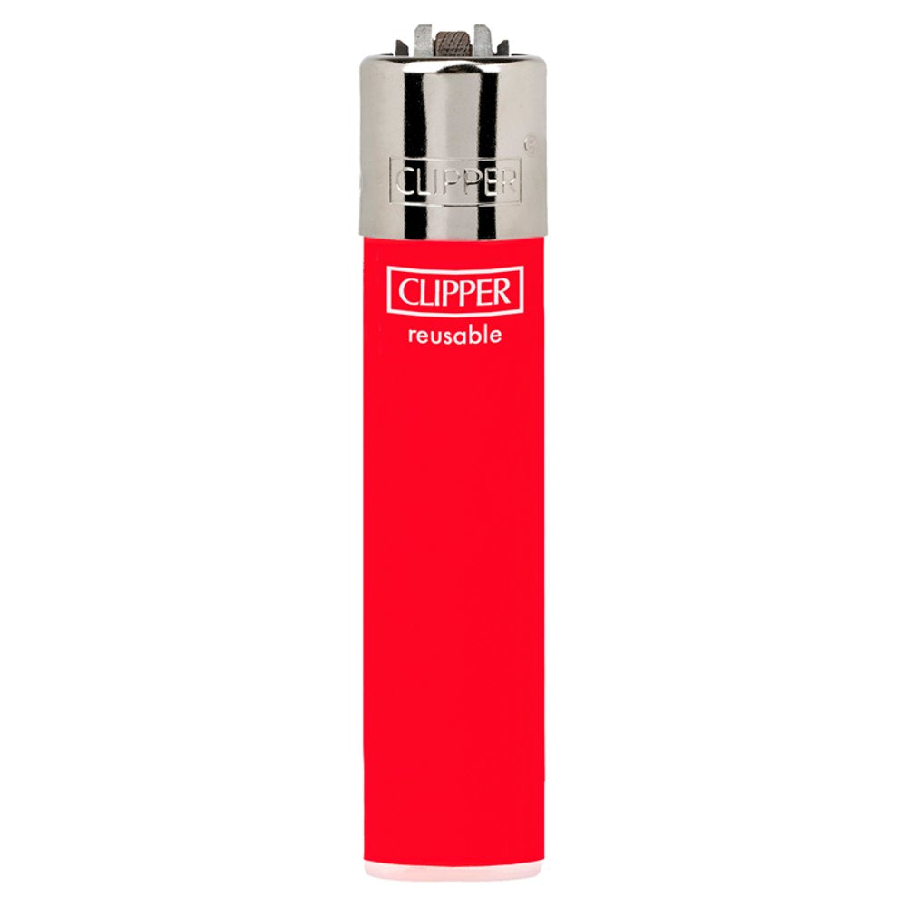 Clipper Solid Colour Silver Large Lighter CP11R - Shams Shopping Centre Clipper  