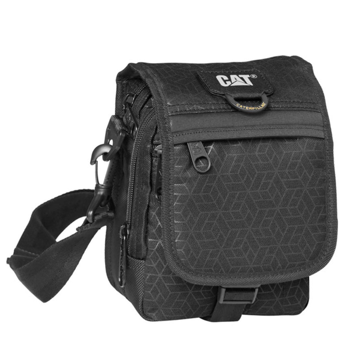 CAT Ronald Black Heat Embossed Pouch-84172-478 - Shams Shopping Centre Caterpillar  
