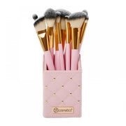BH Cosmetics Pink Studded Elegance 12 Piece Brush Set