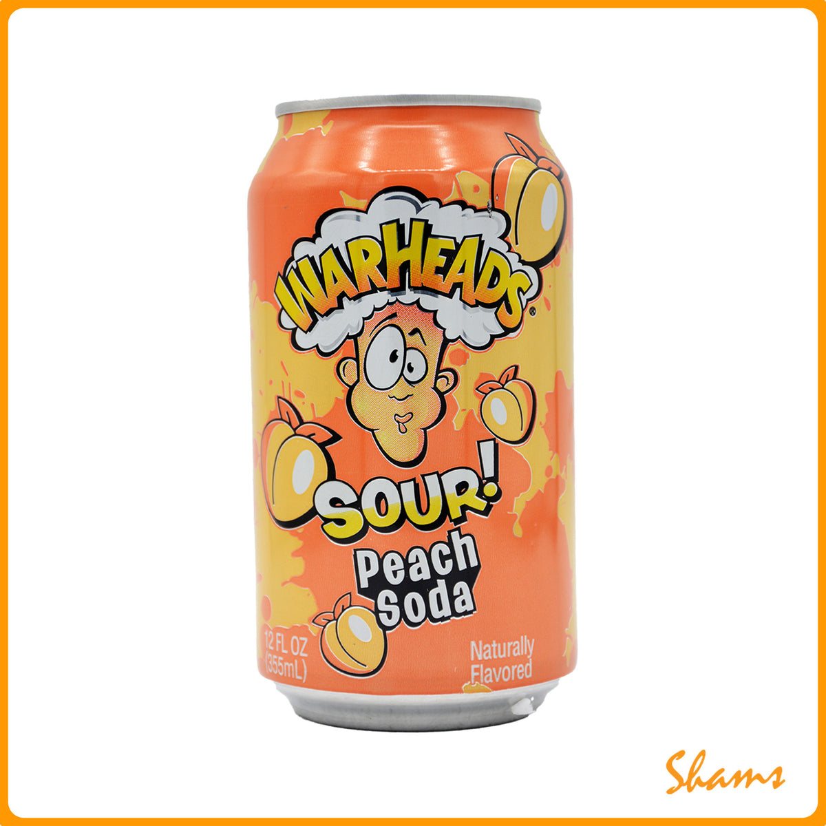 Warheads Sour Peach Soda 355ml