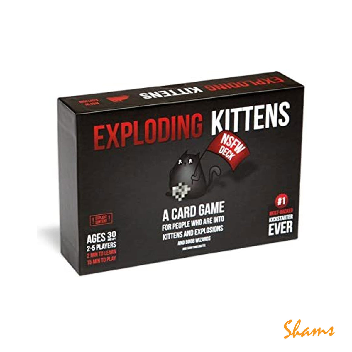 Exploding Kittens NSFW Edition Black Card Game 2-5
