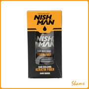 NishMan Hair Buillding Keratin Fiber Dark Brown 21g